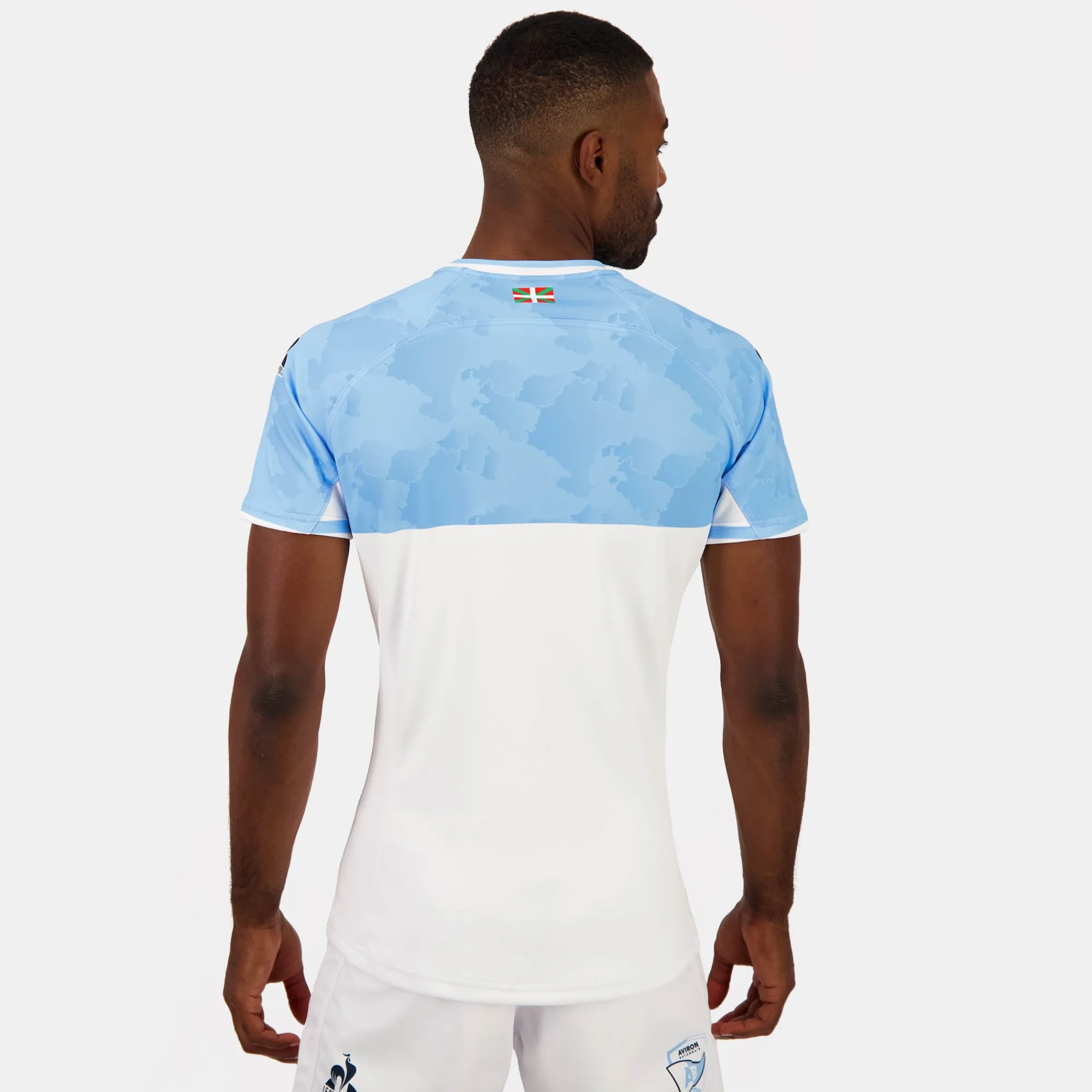 Le Coq Sportif Aviron Bayonnais - Match Outfit Camiseta Aviron Bayonnais Unisex-Hombre Rugby | Rugby