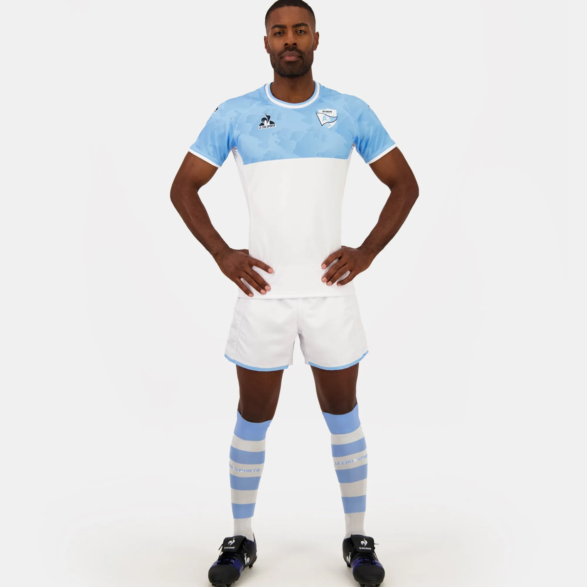 Le Coq Sportif Aviron Bayonnais - Match Outfit Camiseta Aviron Bayonnais Unisex-Hombre Rugby | Rugby