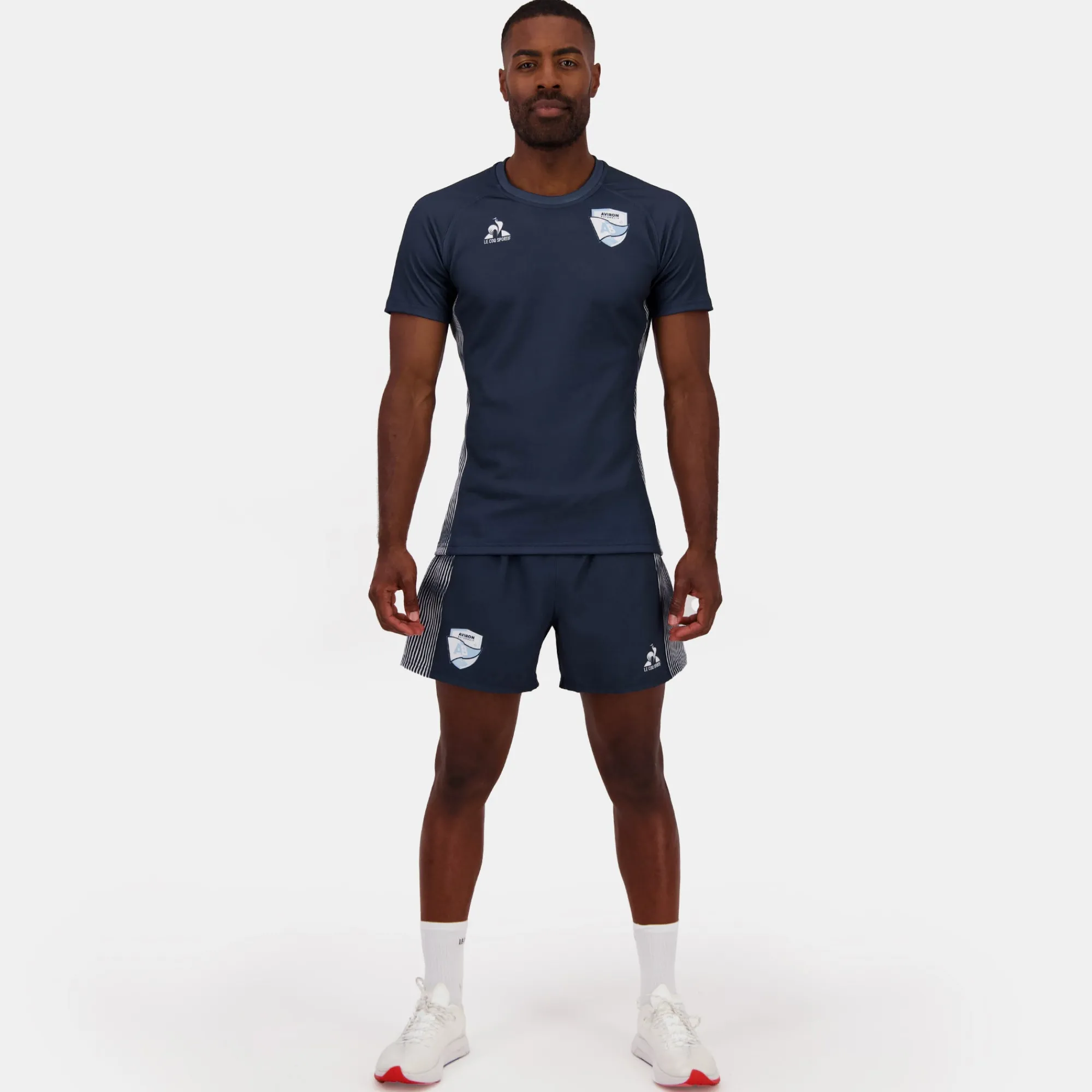 Le Coq Sportif Aviron Bayonnais - Traje de entrenamiento Camiseta Aviron Bayonnais Hombre-Hombre Rugby | Rugby