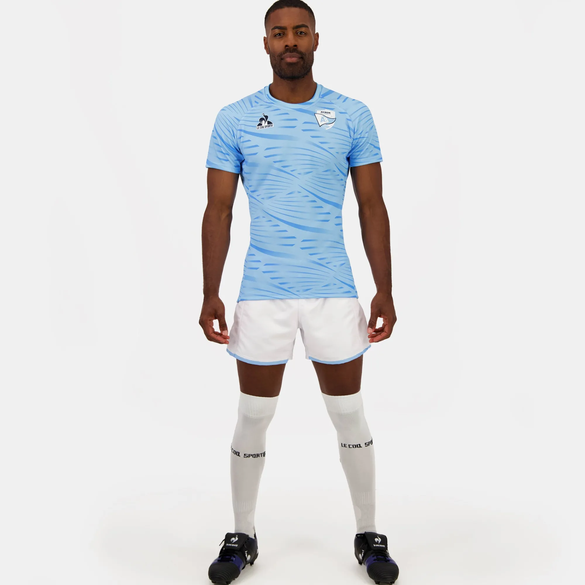 Le Coq Sportif Aviron Bayonnais - Traje de entrenamiento Camiseta Aviron Bayonnais Hombre-Hombre Rugby | Rugby