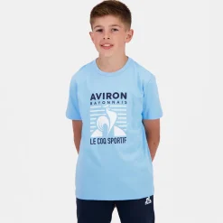 Le Coq Sportif Aviron Bayonnais Camiseta Aviron Bayonnais para Niño- Camisetas