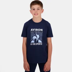 Le Coq Sportif Aviron Bayonnais Camiseta Aviron Bayonnais para Niño- Camisetas