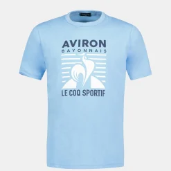 Le Coq Sportif Aviron Bayonnais Camiseta Aviron Bayonnais para Niño- Camisetas