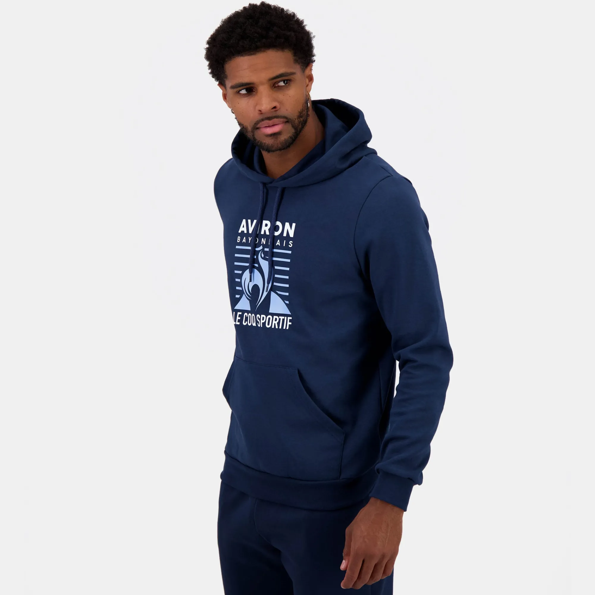 Le Coq Sportif Aviron Bayonnais Sudadera Con Capucha Aviron Bayonnais Hombre-Hombre Sudaderas Con Capucha | Sudaderas