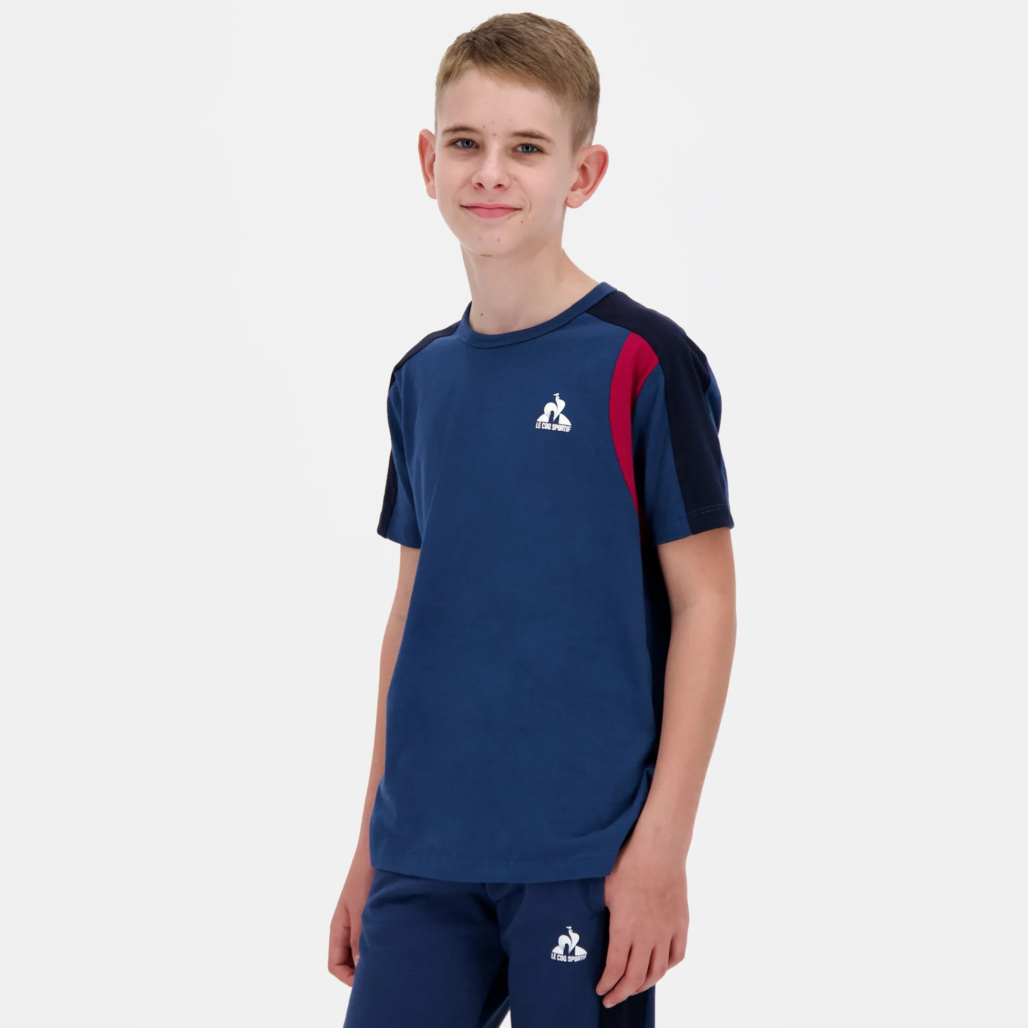 Le Coq Sportif Camiseta infantil- Camisetas