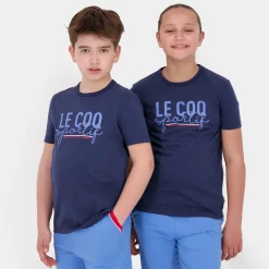 Le Coq Sportif Camiseta infantil- Camisetas