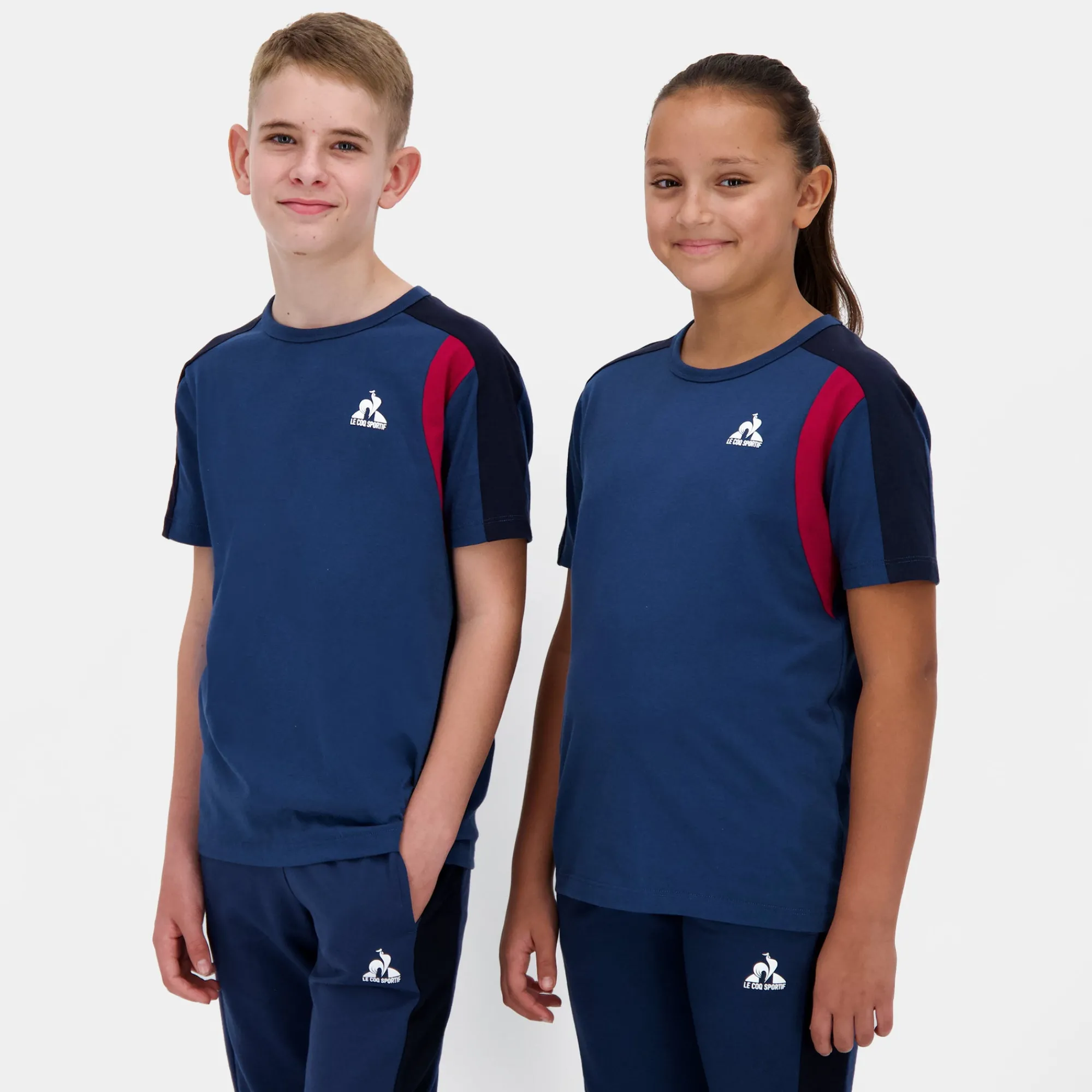 Le Coq Sportif Camiseta infantil- Camisetas