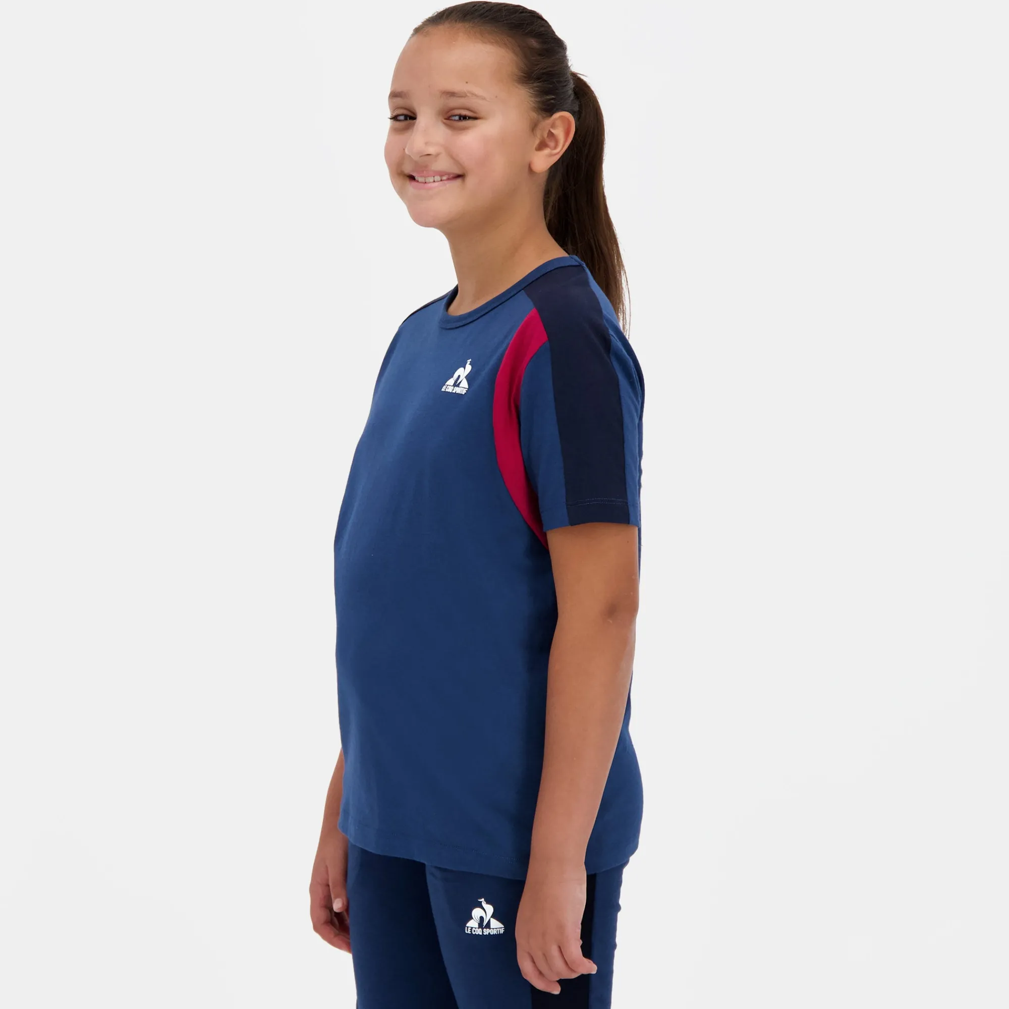 Le Coq Sportif Camiseta infantil- Camisetas