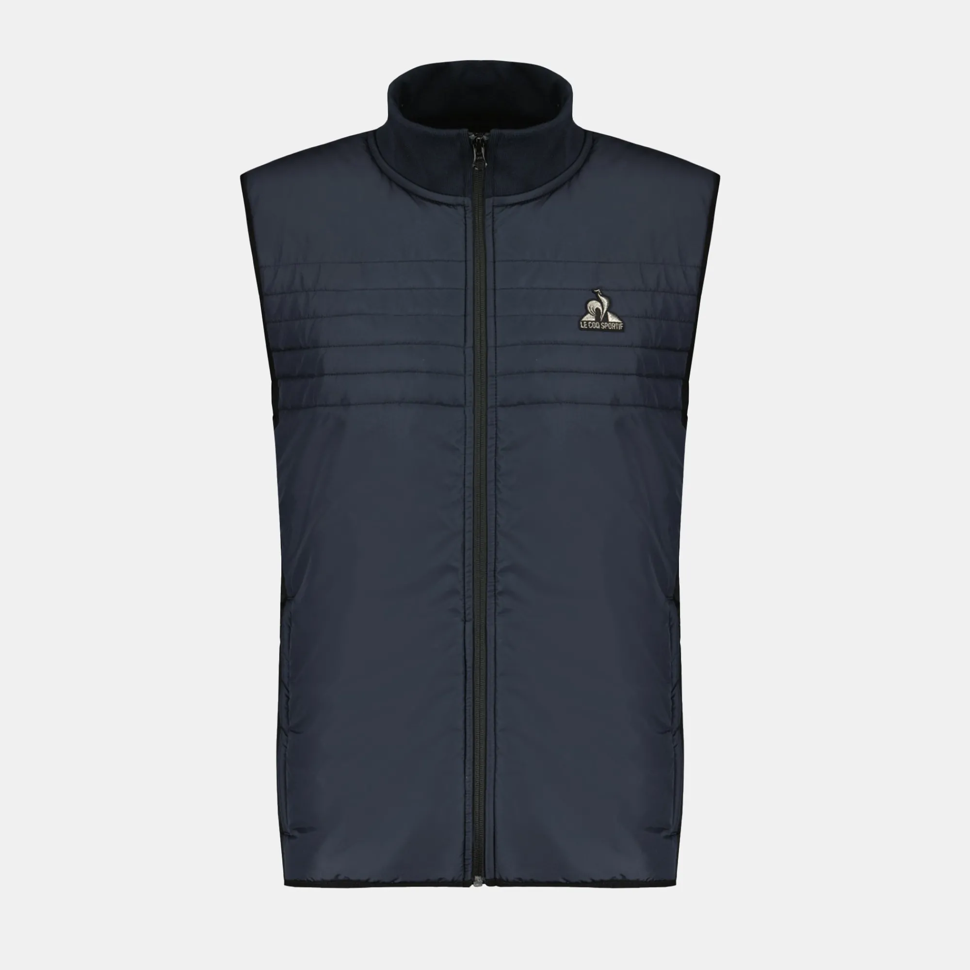 Le Coq Sportif Chaqueta de plumas sin mangas para hombre.-Hombre Chaquetas