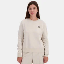 Le Coq Sportif Contemporain Sudadera de mujer con cuello redondo-Mujer Sudaderas