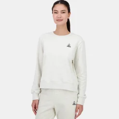 Le Coq Sportif Contemporain Sudadera de mujer con cuello redondo-Mujer Sudaderas