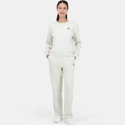 Le Coq Sportif Contemporain Sudadera de mujer con cuello redondo-Mujer Sudaderas