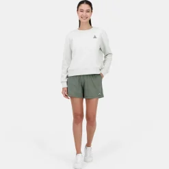 Le Coq Sportif Contemporain Sudadera de mujer con cuello redondo-Mujer Sudaderas