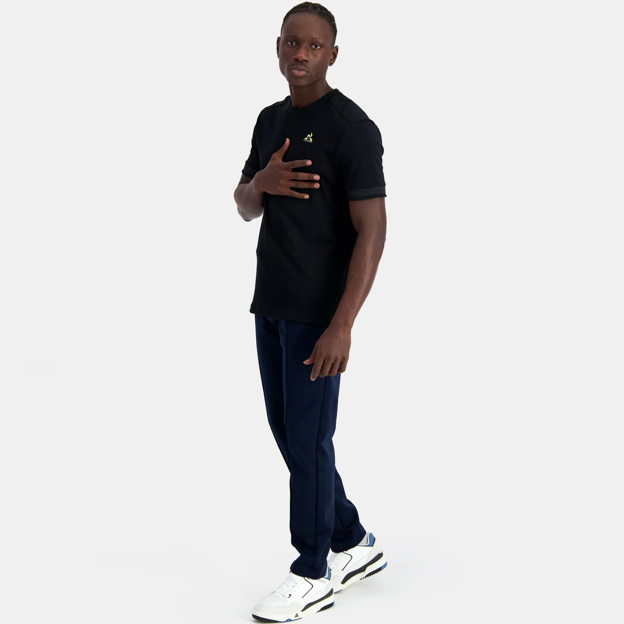 Le Coq Sportif Coq d'or Camiseta Hombre - Negro-Hombre Camisetas Y Tops