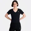 Le Coq Sportif Coq d'Or Camiseta Mujer - Negro-Mujer Camisetas, Polos Y Tops