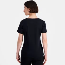 Le Coq Sportif Coq d'Or Camiseta Mujer - Negro-Mujer Camisetas, Polos Y Tops