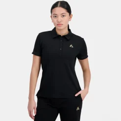 Le Coq Sportif Coq d'Or Polo Mujer - Negro-Mujer Camisetas, Polos Y Tops