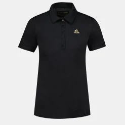 Le Coq Sportif Coq d'Or Polo Mujer - Negro-Mujer Camisetas, Polos Y Tops