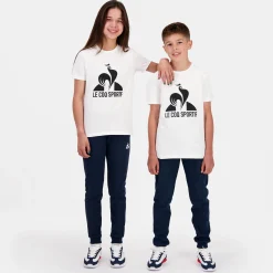 Le Coq Sportif Essentiels Camiseta para Niño - Blanco- Camisetas