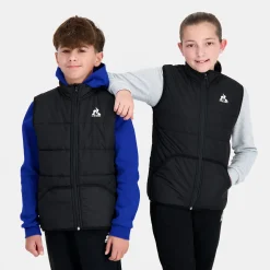 Le Coq Sportif Essentiels Chaqueta De Plumón sans manche para Niño - Negro- Chaquetas Y Plumíferos