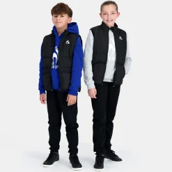 Le Coq Sportif Essentiels Chaqueta De Plumón sans manche para Niño - Negro- Chaquetas Y Plumíferos
