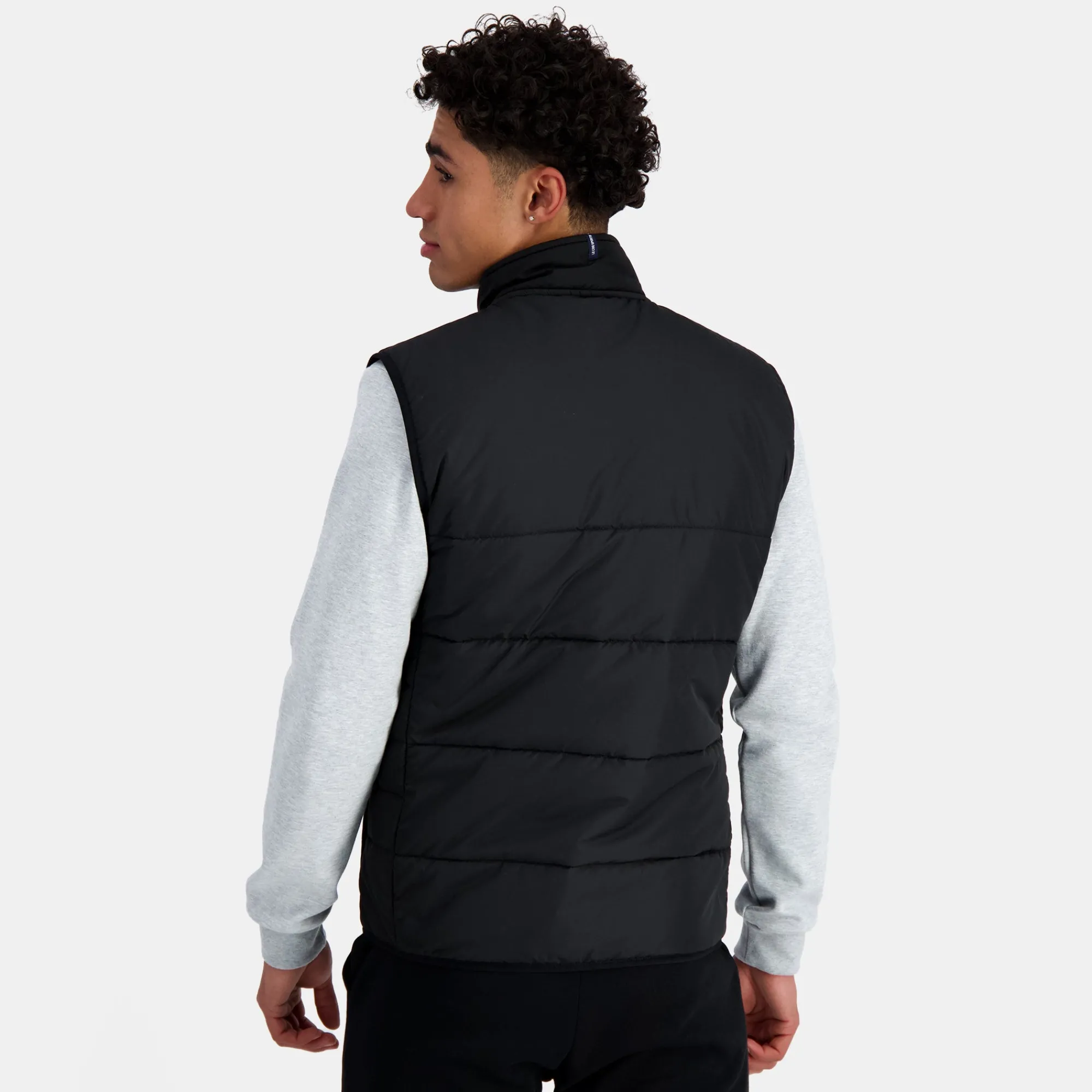 Le Coq Sportif Essentiels Chaqueta De Plumón sans manche Hombre - Negro-Hombre Chaquetas