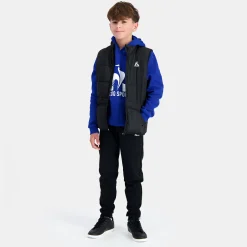Le Coq Sportif Essentiels Chaqueta De Plumón sans manche para Niño - Negro- Chaquetas Y Plumíferos
