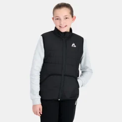 Le Coq Sportif Essentiels Chaqueta De Plumón sans manche para Niño - Negro- Chaquetas Y Plumíferos