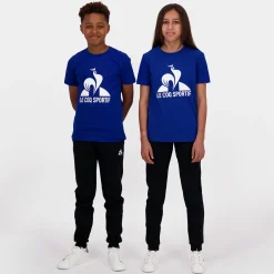 Le Coq Sportif Essentiels Pantalón para Niño - Negro- Pantalones