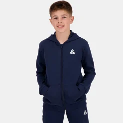 Le Coq Sportif Essentiels Sudadera Con Cremallera para Niño - Azul- Sudaderas