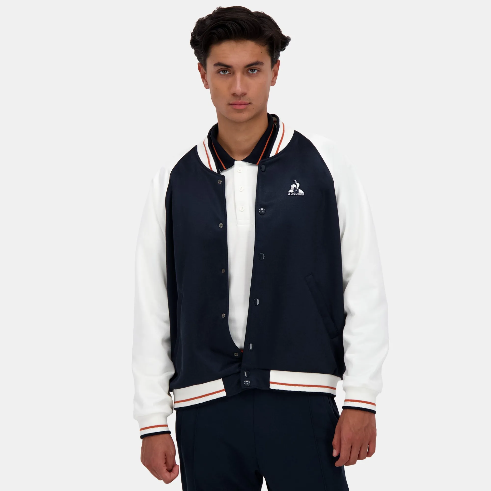 Le Coq Sportif Héritage Chaqueta bomber para hombre-Hombre Chaquetas