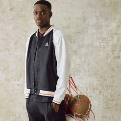Le Coq Sportif Héritage Chaqueta bomber para hombre-Hombre Chaquetas