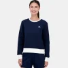 Le Coq Sportif Héritage Sudadera HERITAGE de cuello redondo para mujer.-Mujer Sudaderas