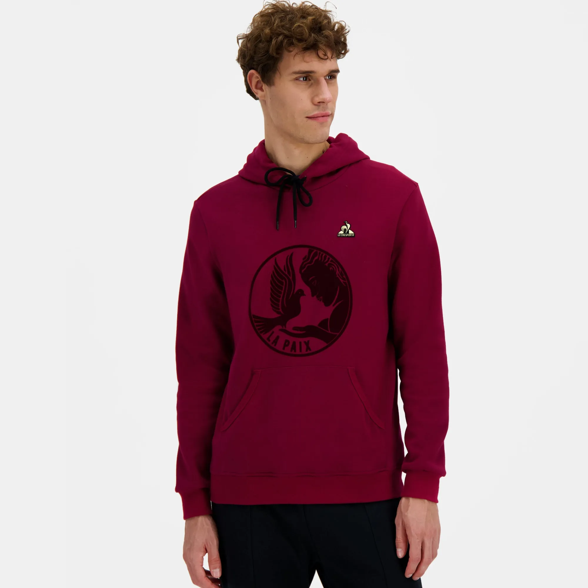 Le Coq Sportif La Paix Sudadera con capucha para hombre-Hombre Sudaderas Con Capucha | Sudaderas