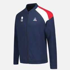 Le Coq Sportif Équipe de France Olympique EFROP Sudadera con cremallera de hombre-Hombre Sudaderas