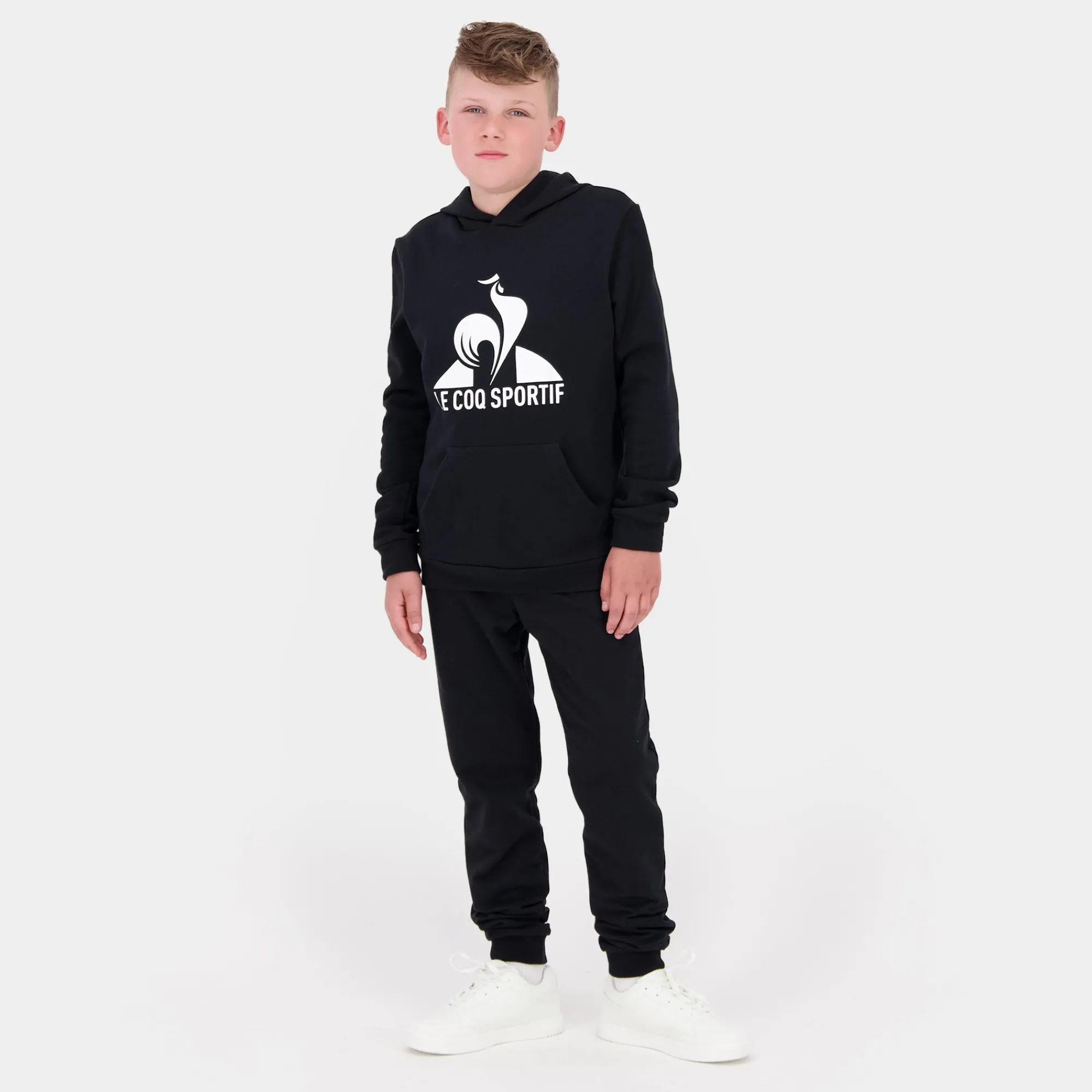 Le Coq Sportif Sudadera con capucha para niños- Sudaderas