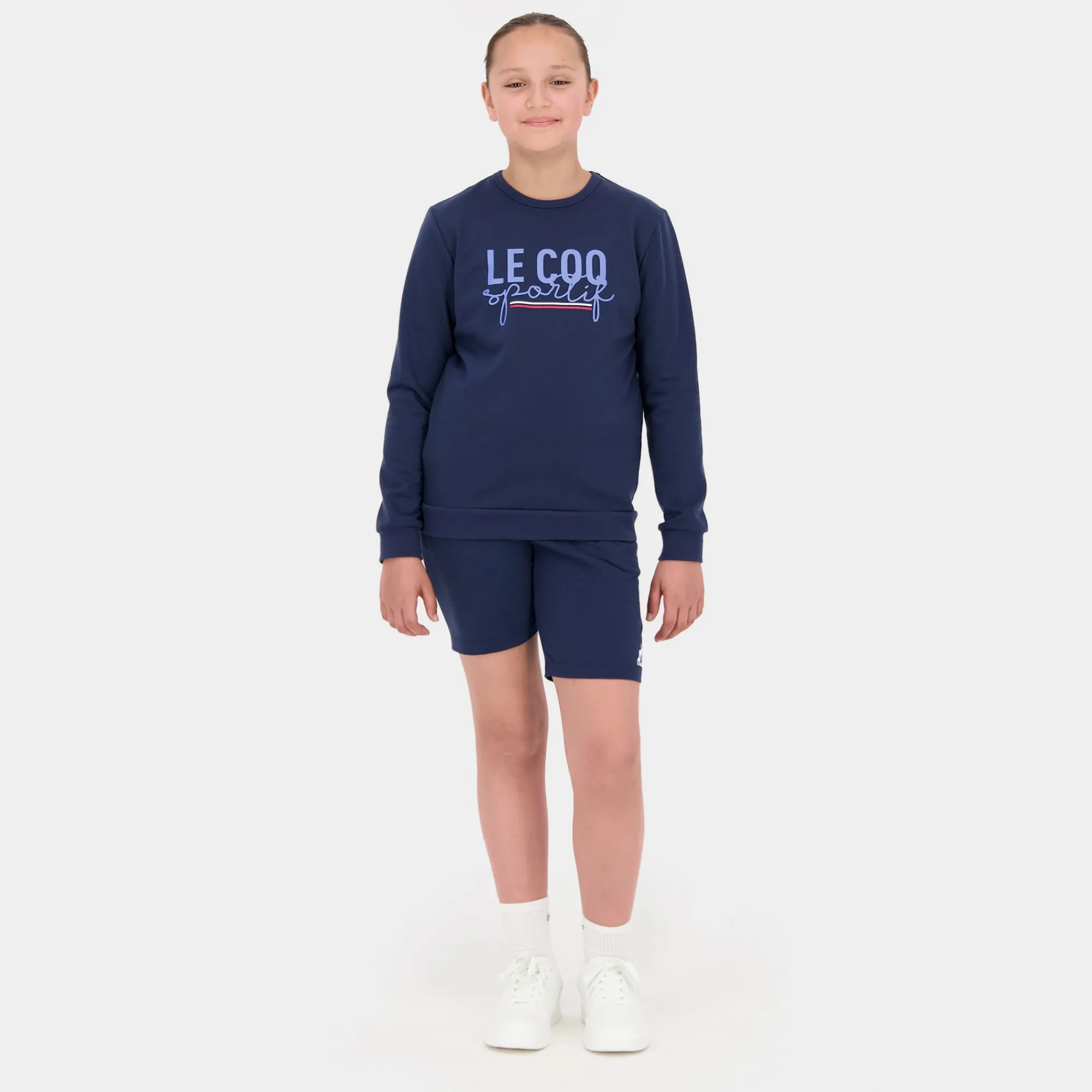 Le Coq Sportif Sudadera con capucha para niños- Sudaderas