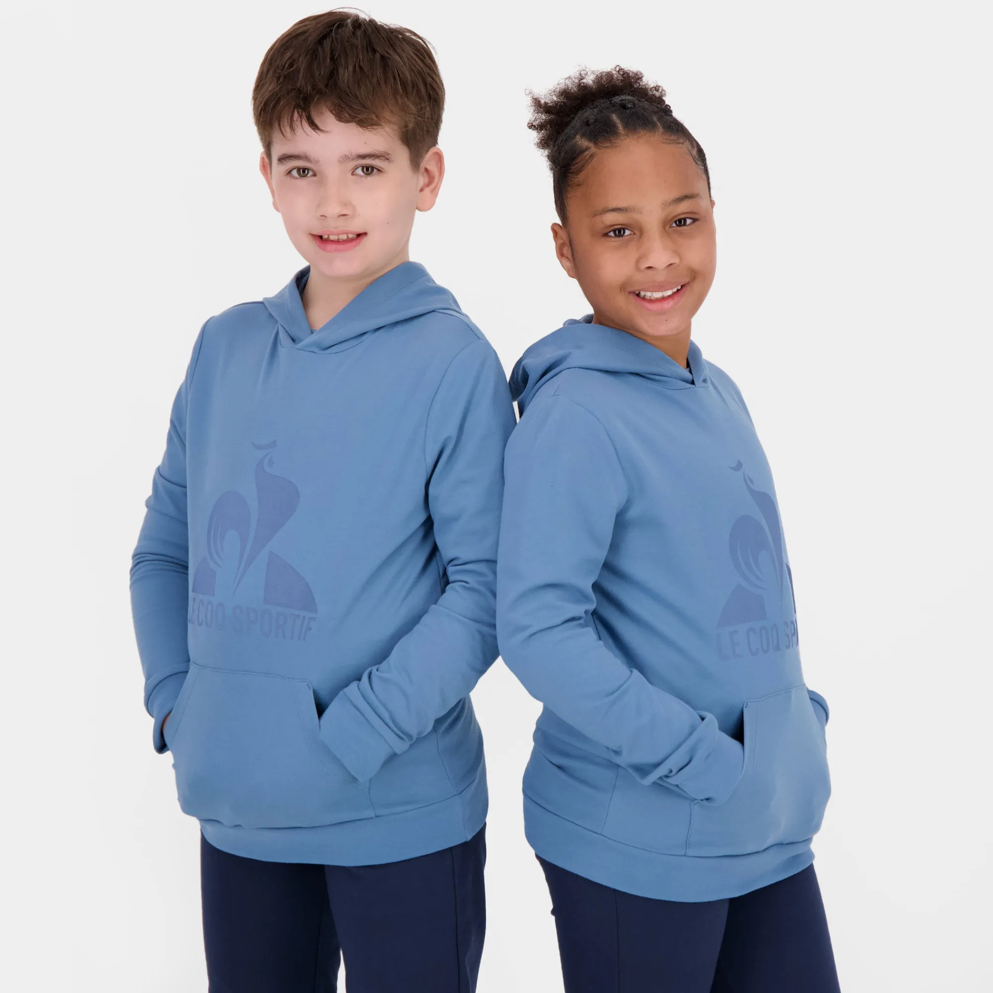 Le Coq Sportif Sudadera con capucha para niños- Sudaderas