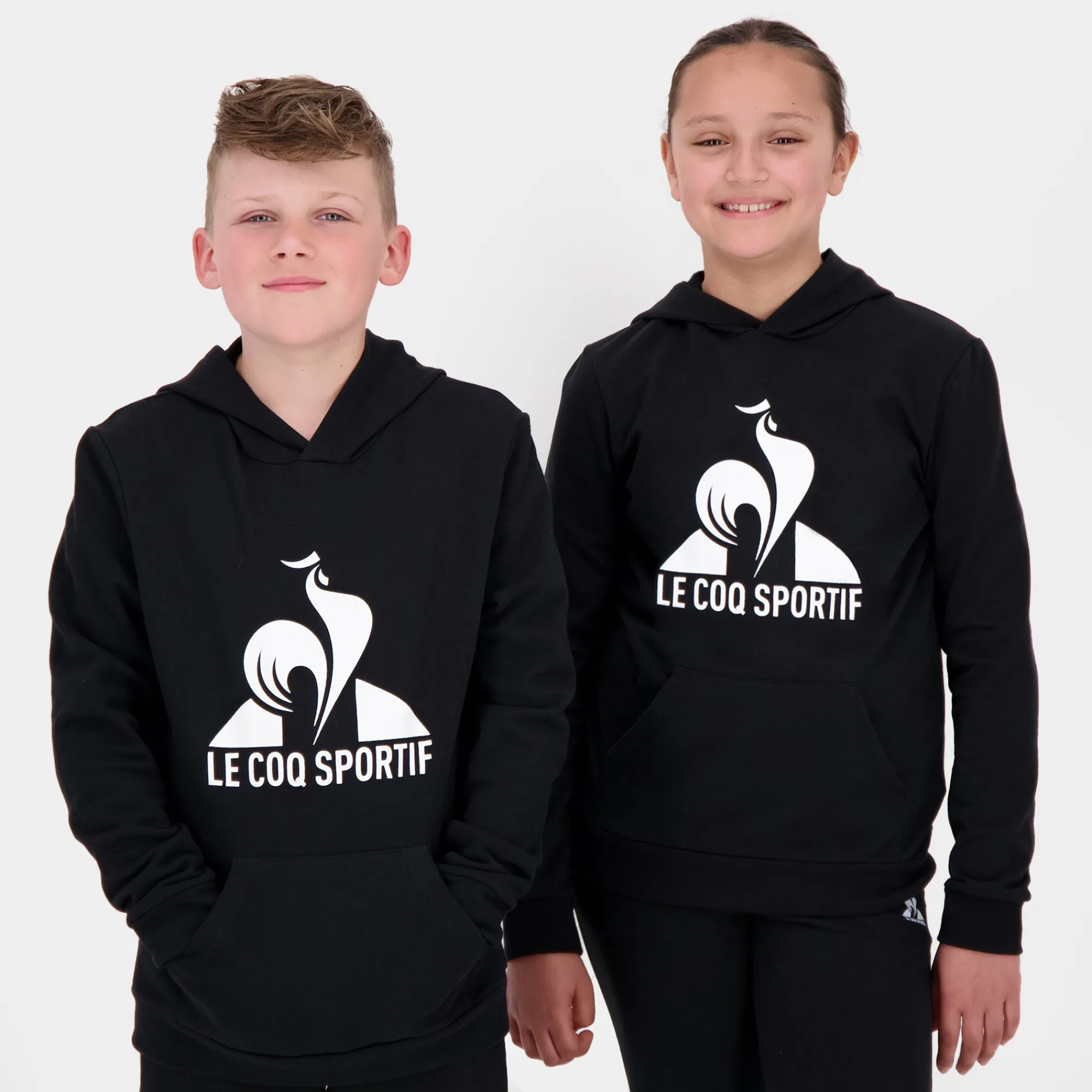 Le Coq Sportif Sudadera con capucha para niños- Sudaderas