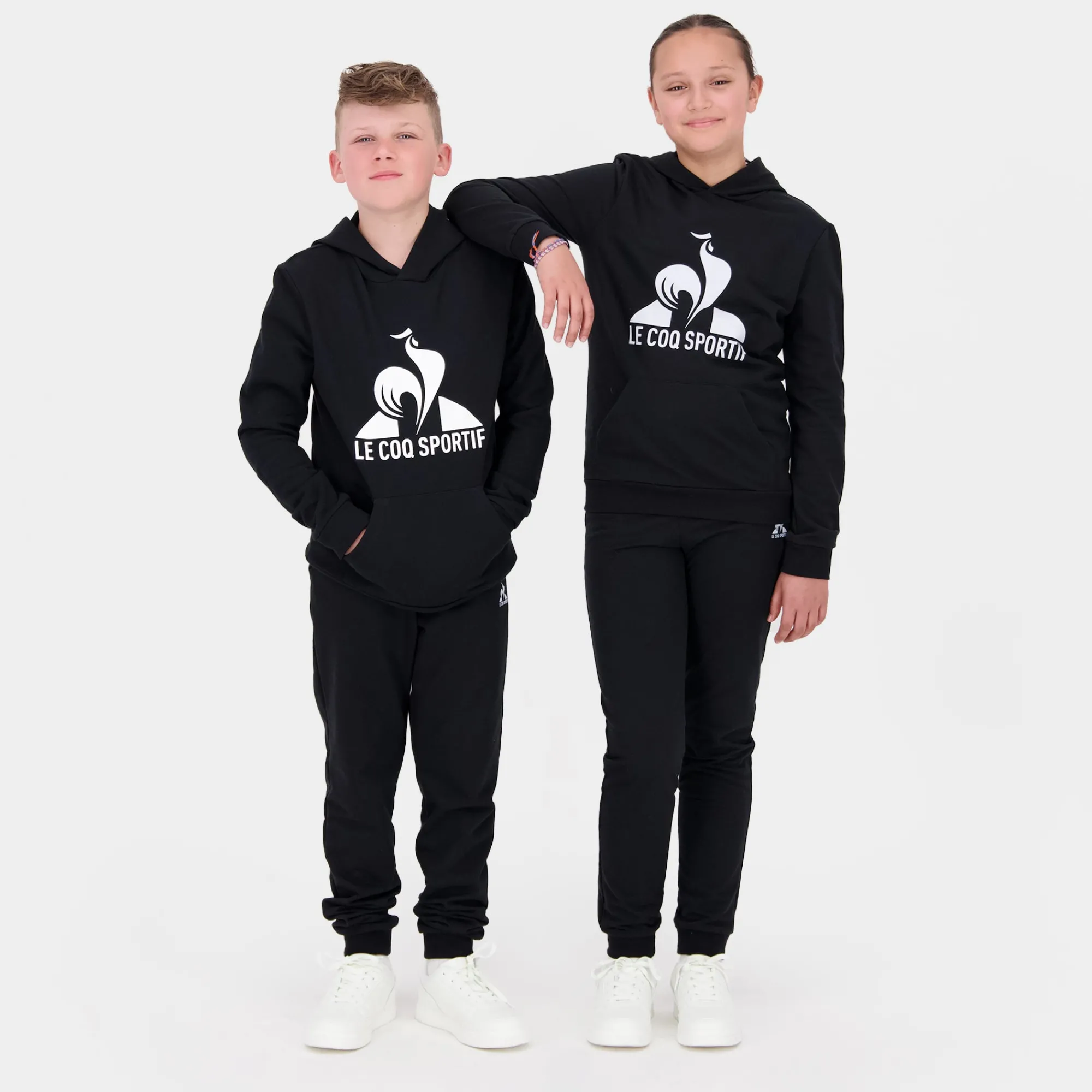 Le Coq Sportif Sudadera con capucha para niños- Sudaderas
