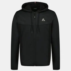 Le Coq Sportif Sudadera con capucha y cremallera para hombre-Hombre Sudaderas