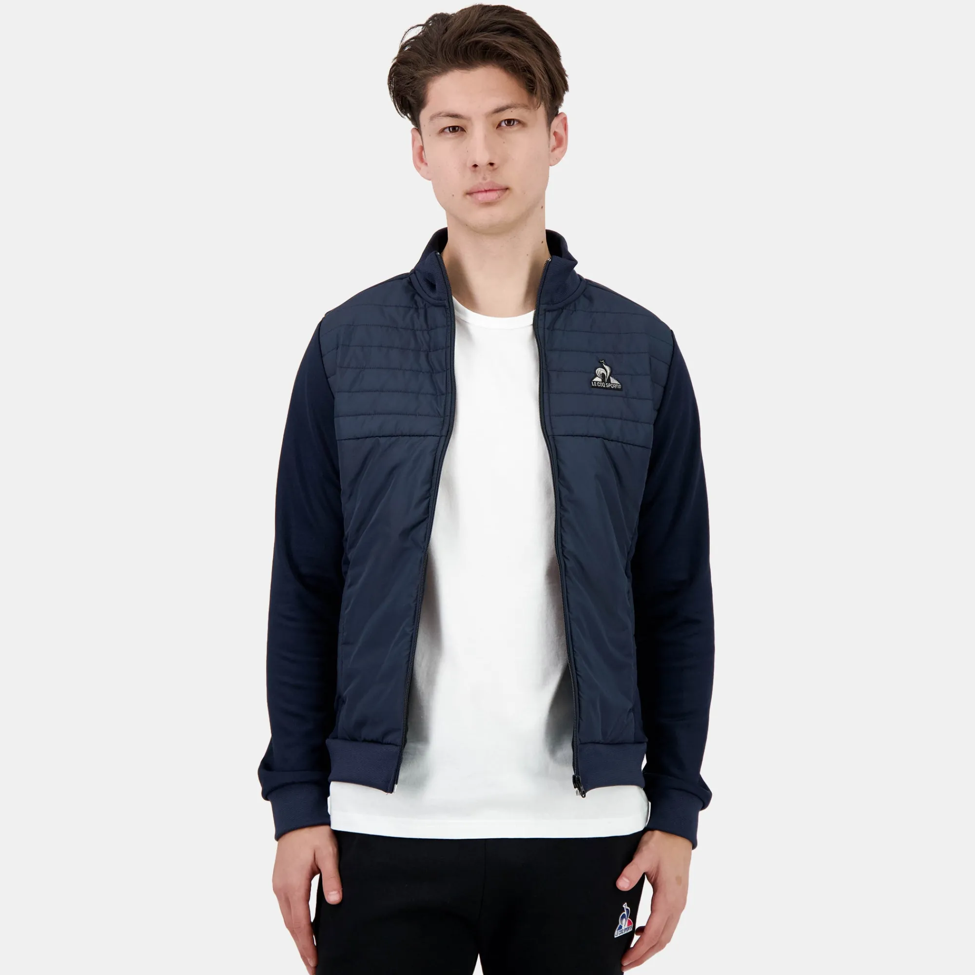 Le Coq Sportif Sudadera con cremallera para hombre-Hombre Chaquetas | Sudaderas