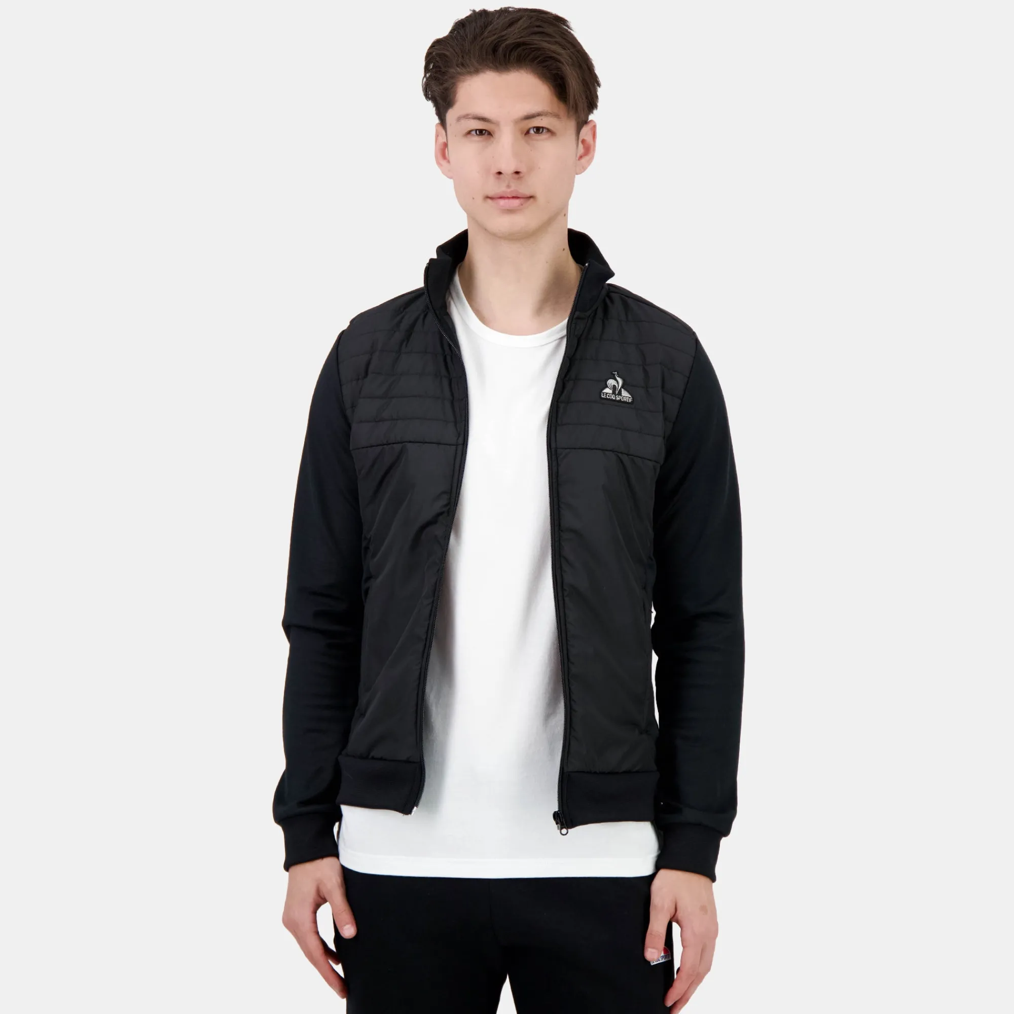 Le Coq Sportif Sudadera con cremallera para hombre-Hombre Chaquetas | Sudaderas