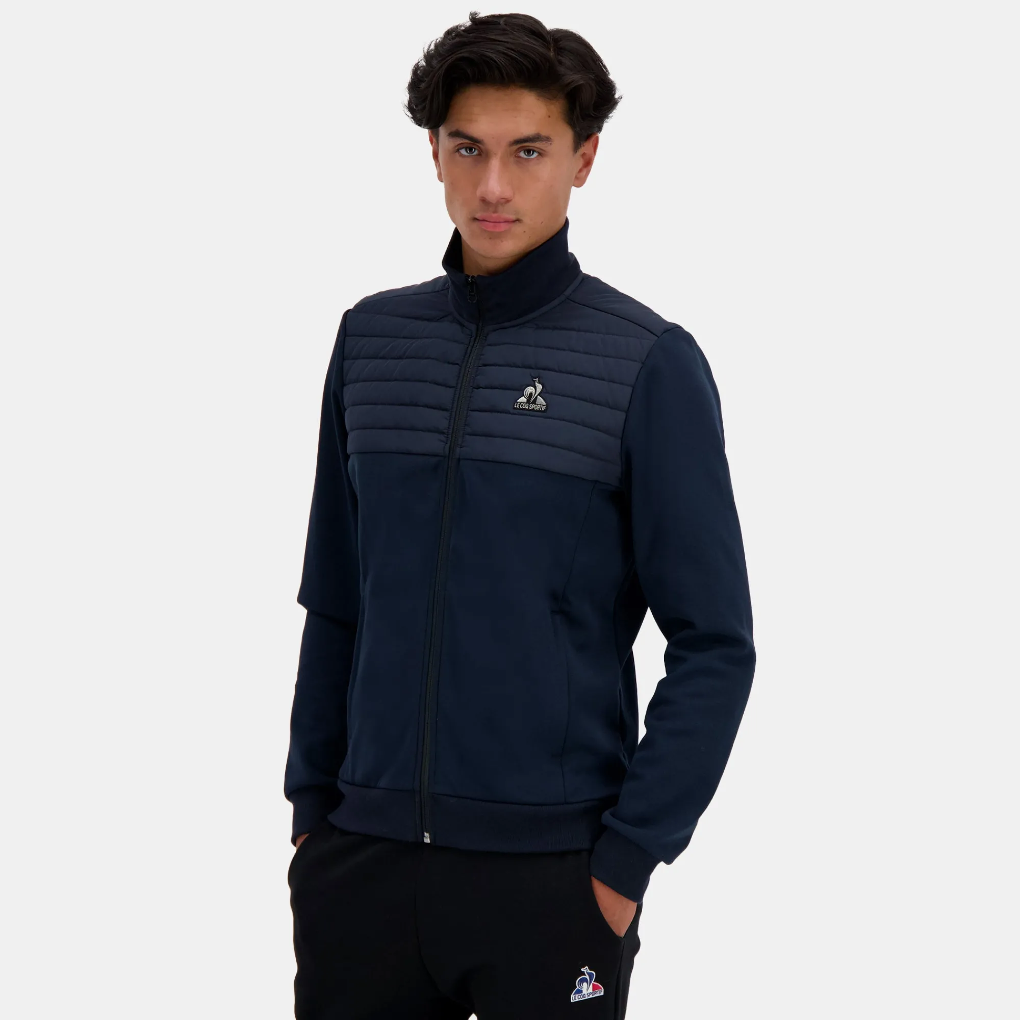 Le Coq Sportif Sudadera con cremallera para hombre-Hombre Chaquetas | Sudaderas