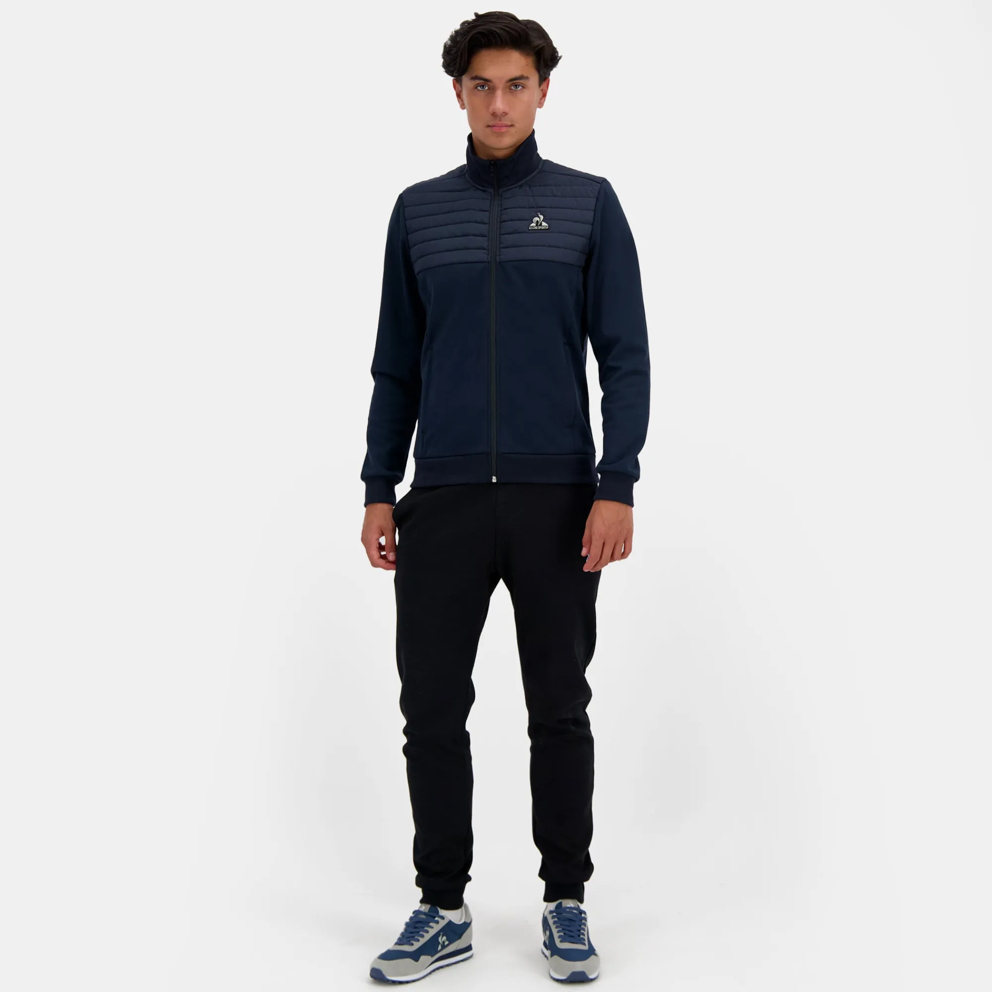 Le Coq Sportif Sudadera con cremallera para hombre-Hombre Chaquetas | Sudaderas