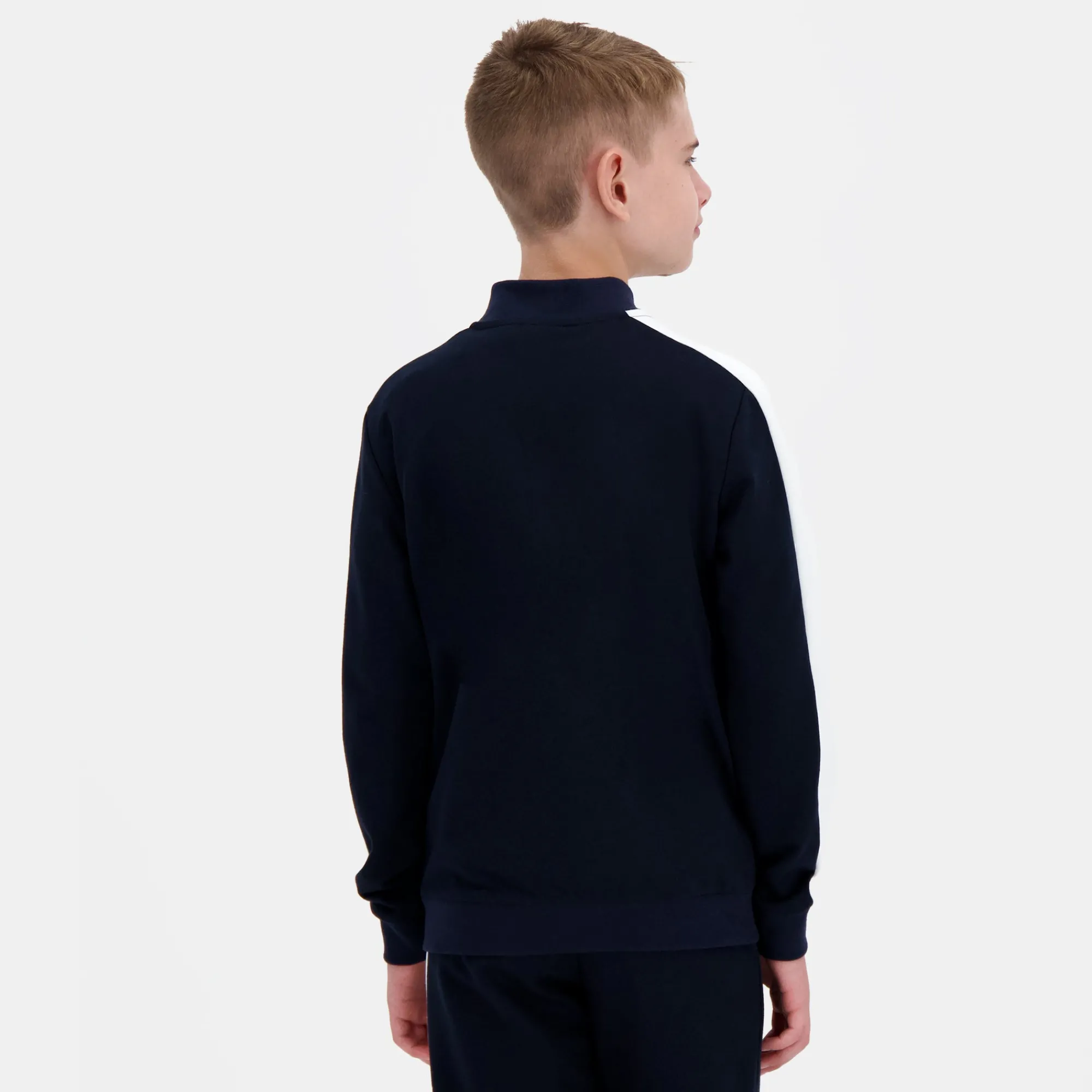 Le Coq Sportif Sudadera con cremallera para niño- Sudaderas