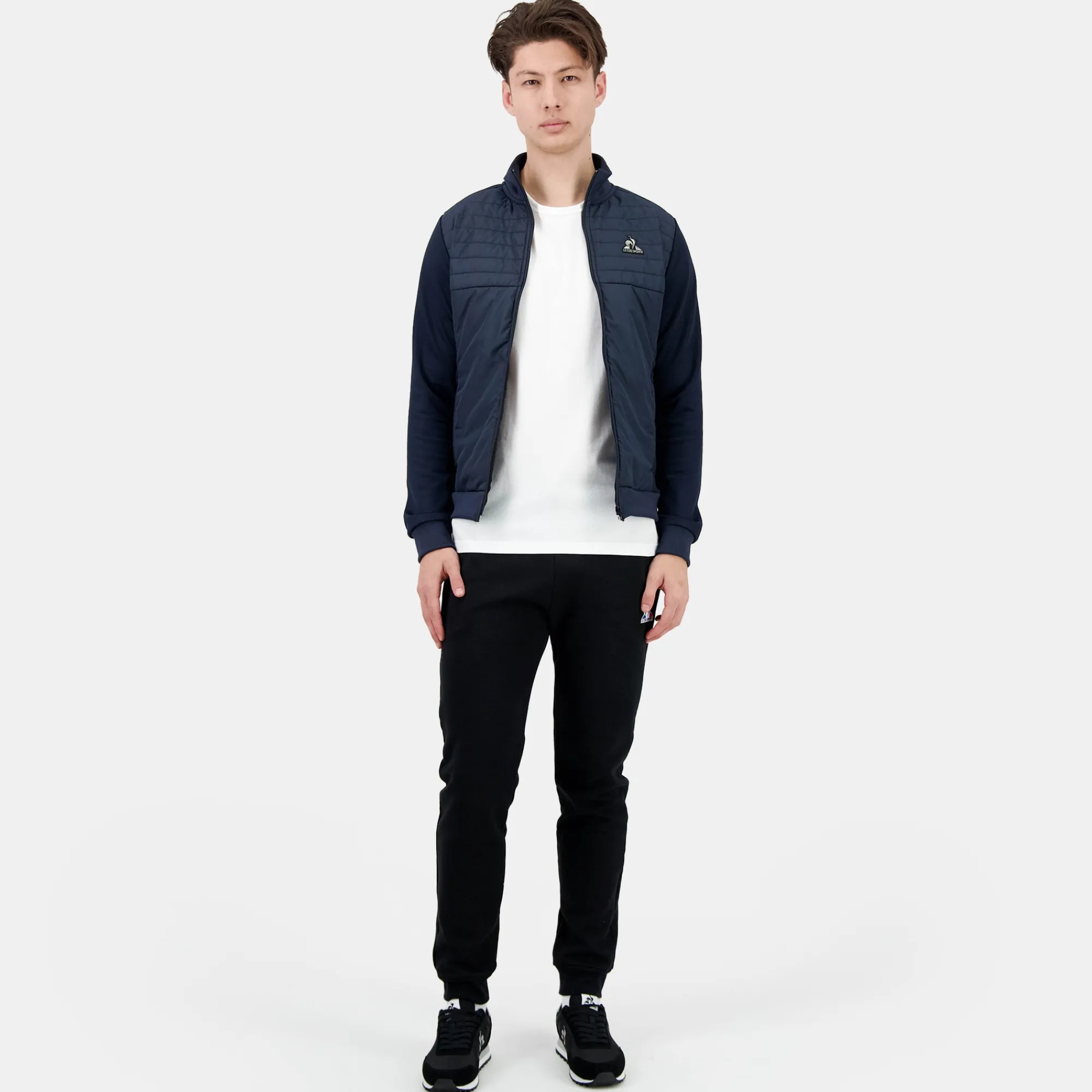 Le Coq Sportif Sudadera con cremallera para hombre-Hombre Chaquetas | Sudaderas