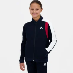 Le Coq Sportif Sudadera con cremallera para niño- Sudaderas
