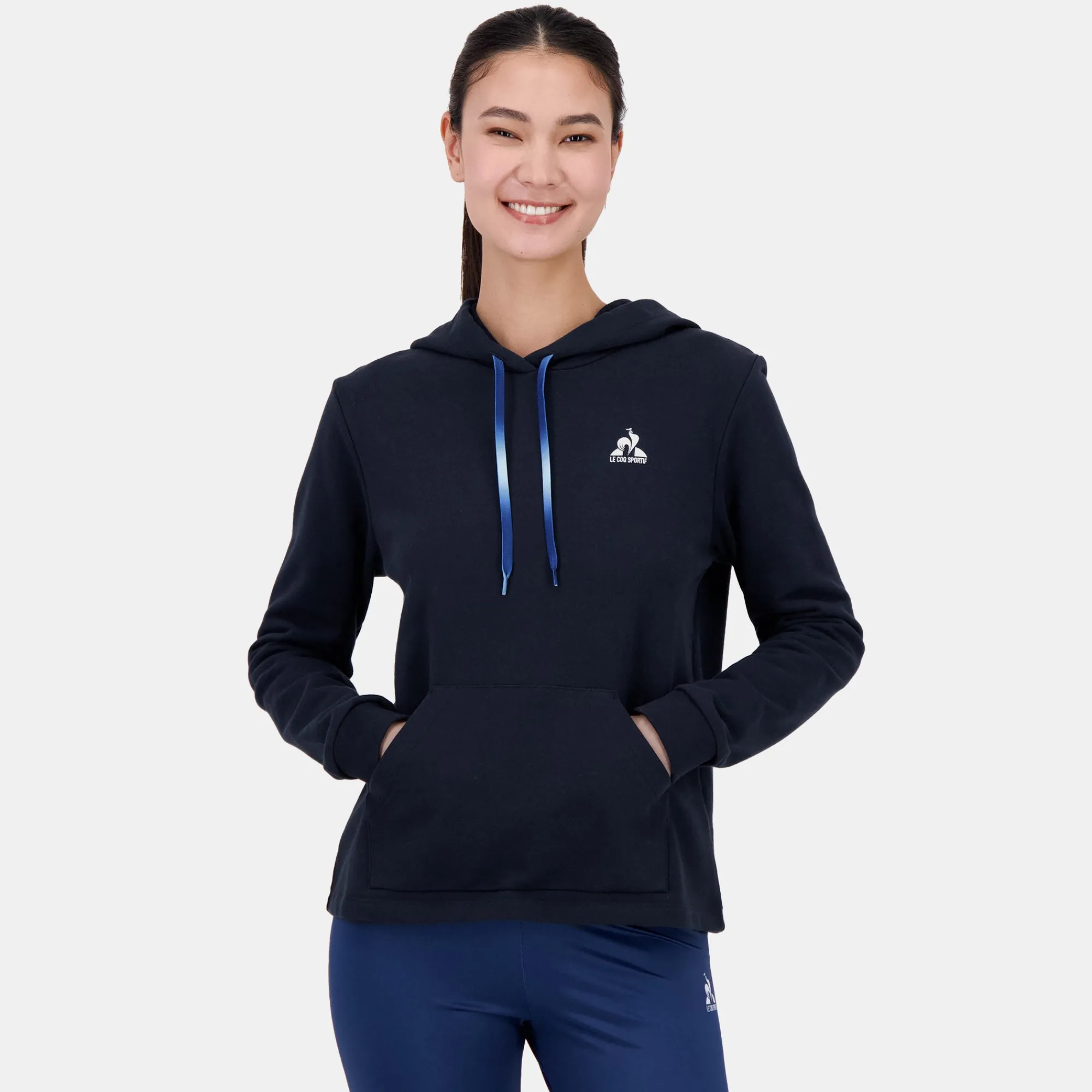 Le Coq Sportif Summer Sudadera con capucha para mujer-Mujer Sudaderas