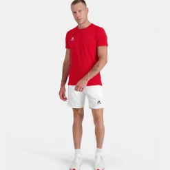 Le Coq Sportif Tenis Camiseta Hombre Tenis - Rojo-Hombre Tenis | Tenis